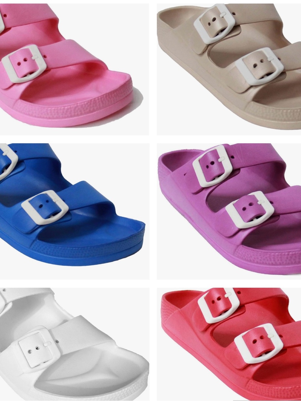 Adjustable Dual-Buckle Women's Sandals